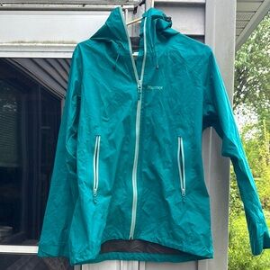 Marmot Women's Teal Rain Shell with Gortex